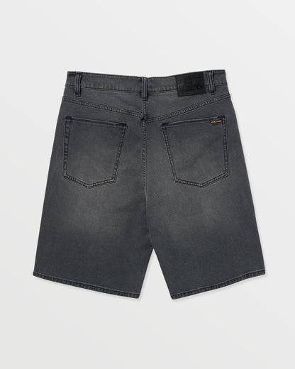 Men's Billow Denim Shorts 22"-Concrete-Volcom