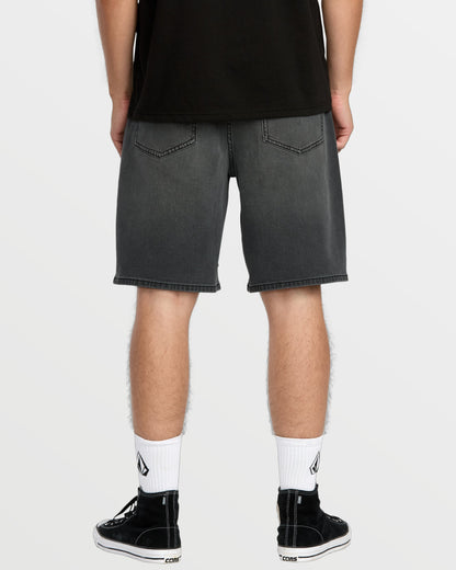 Men's Billow Denim Shorts 22"-Concrete-Volcom