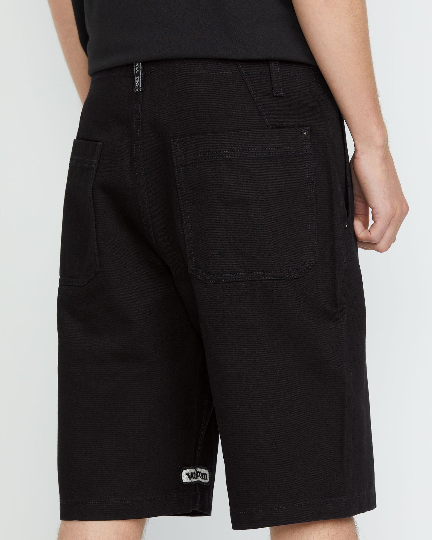 Men's Sawhorse Denim Shorts-Black-Volcom