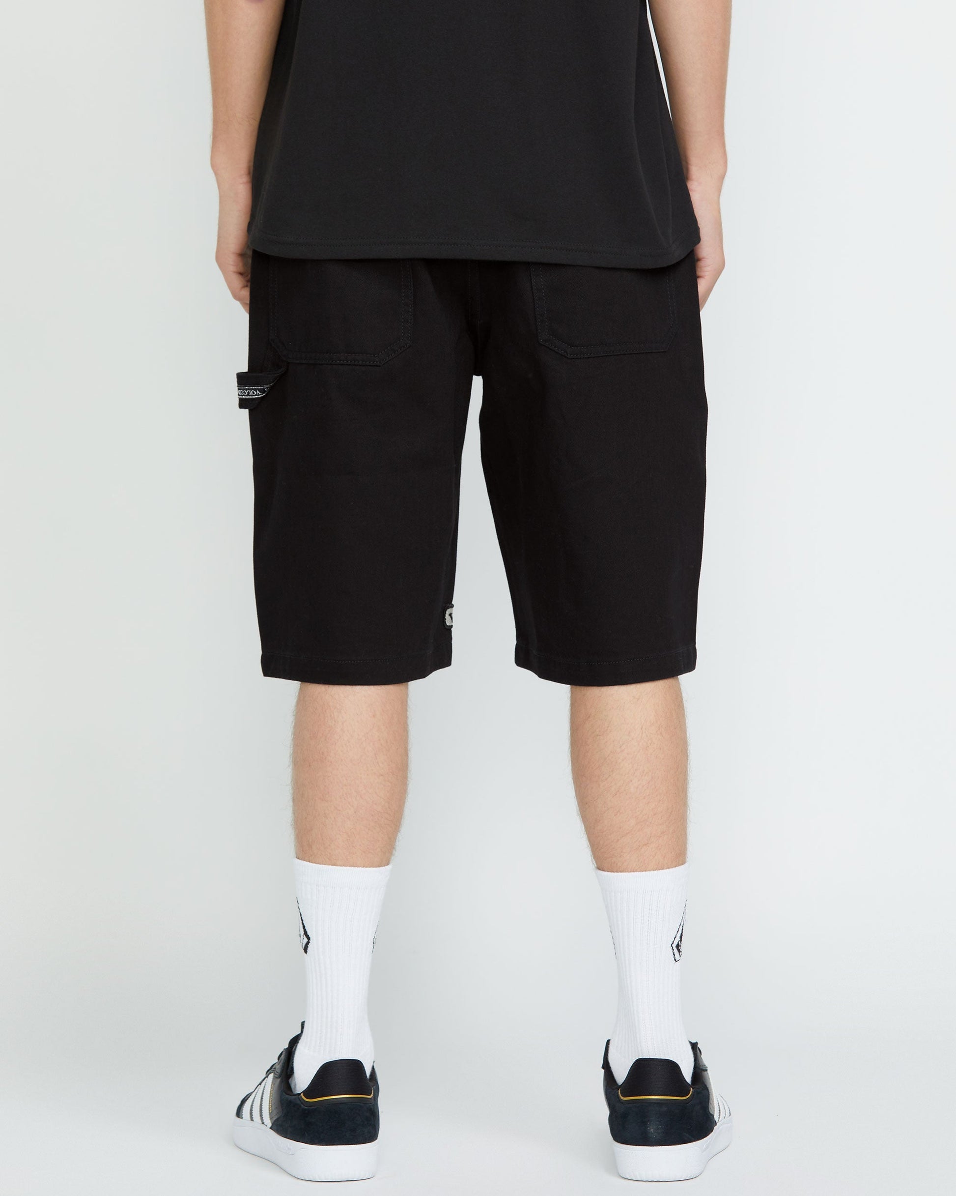 Men's Sawhorse Denim Shorts-Black-Volcom