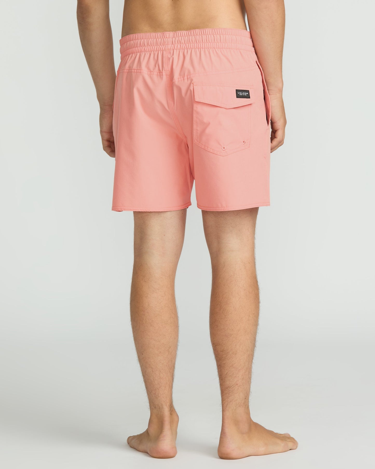 Men's Lido Solid 16" Trunks-Peach Fuzz-Volcom
