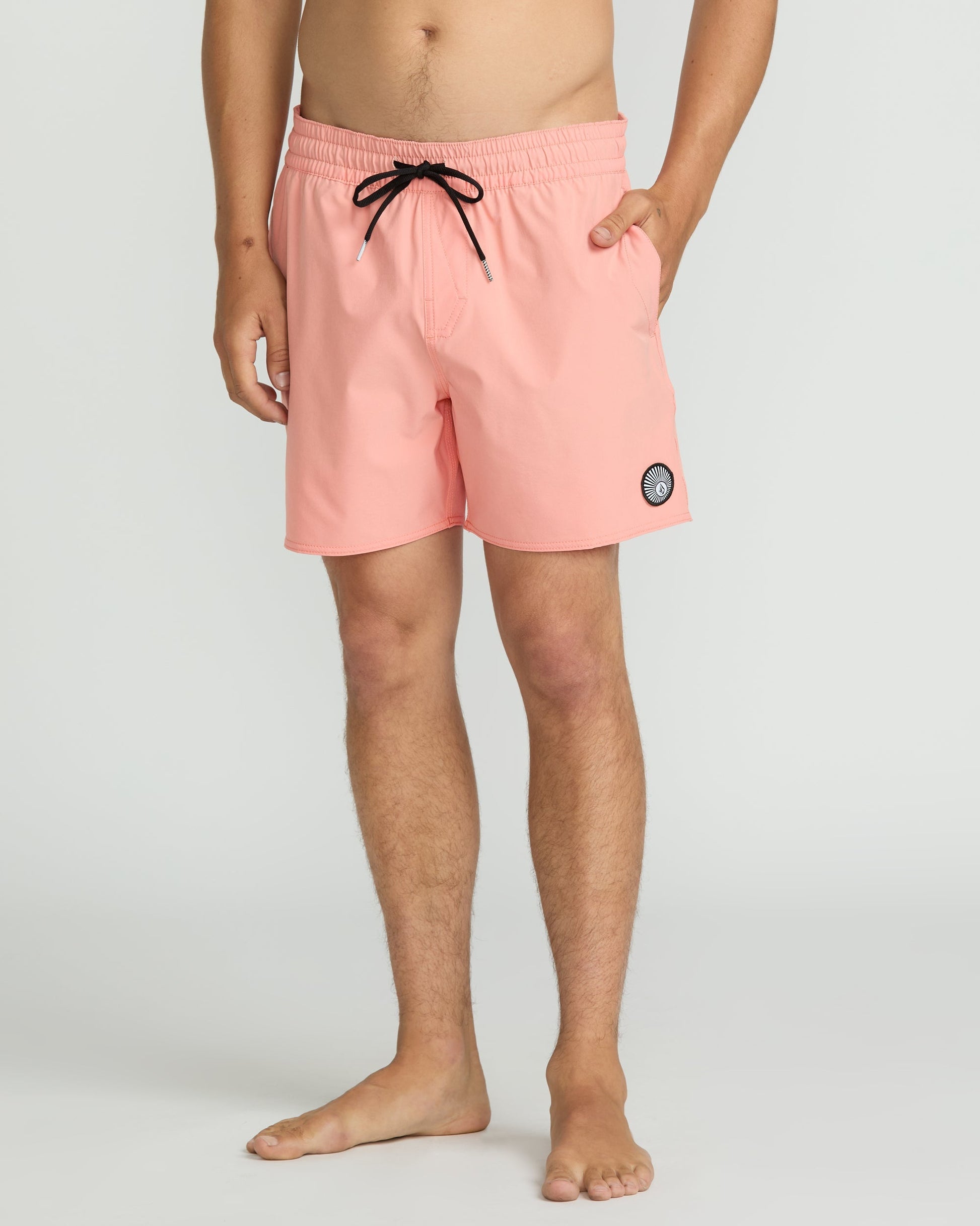 Men's Lido Solid 16" Trunks-Peach Fuzz-Volcom