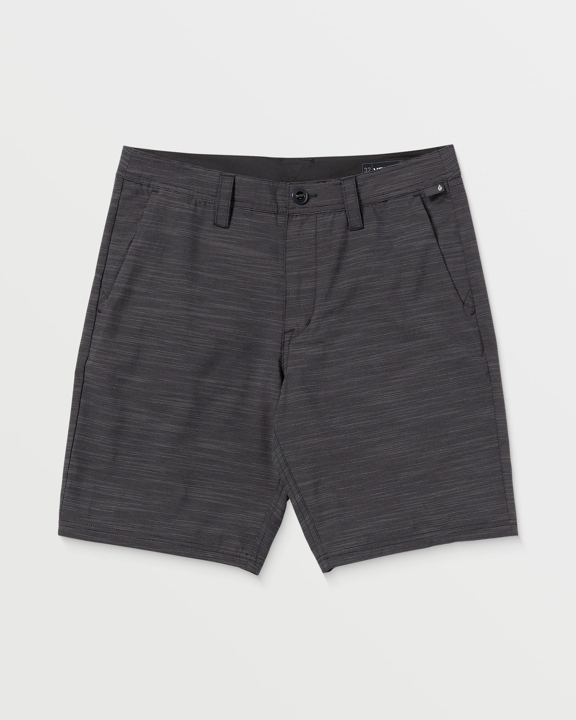 Volcom Men's Slub Frickin Cross Shred 20" Hybrid Shorts Black