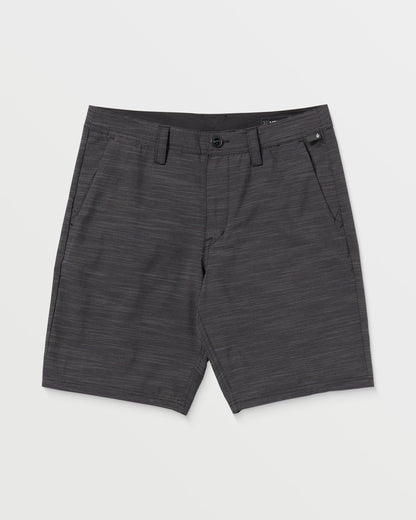 Volcom Men's Slub Frickin Cross Shred 20" Hybrid Shorts Black