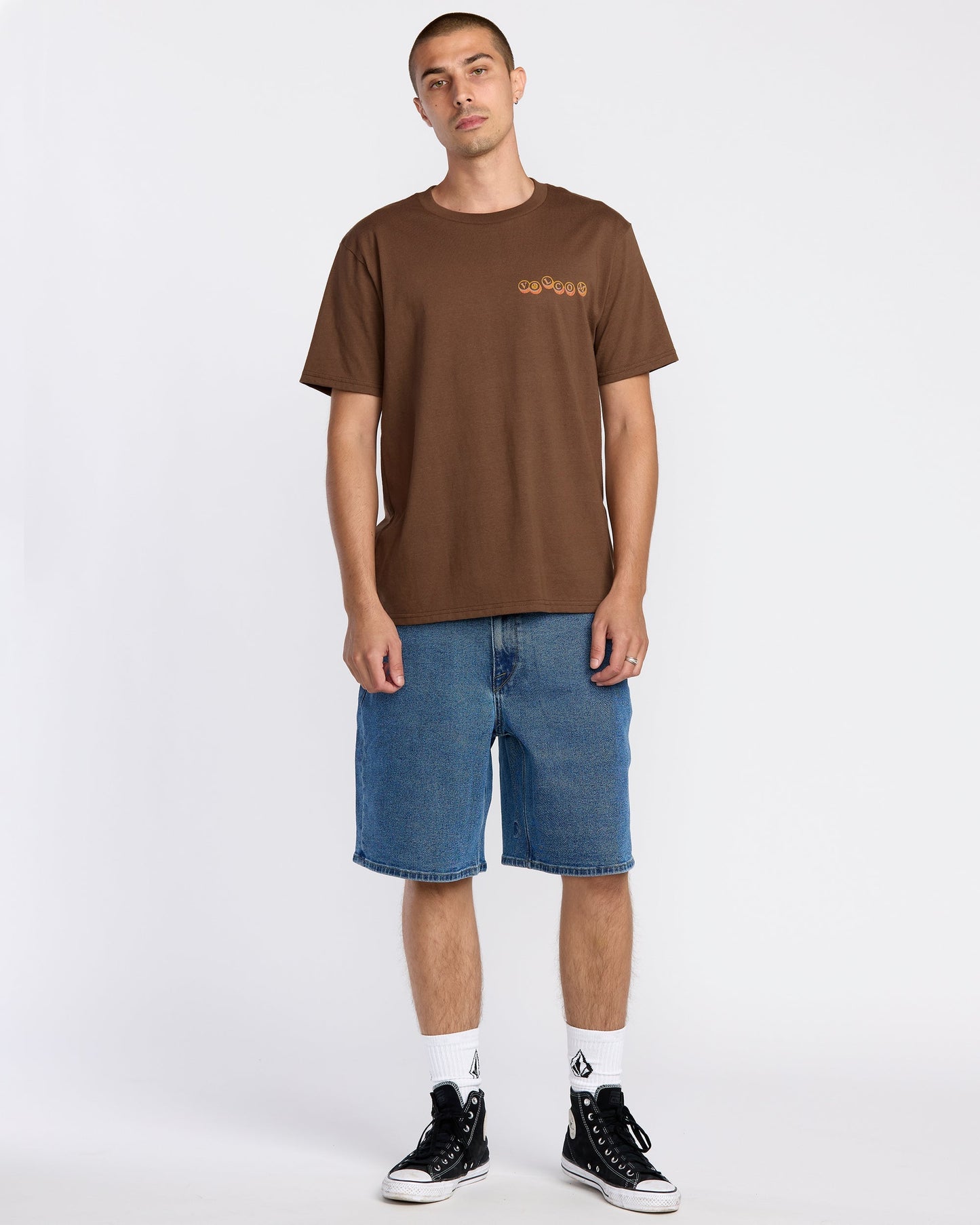 Men's Veevo Short Sleeve Tee-Brownstone-Volcom