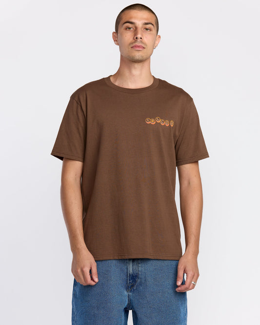 Men's Veevo Short Sleeve Tee-Brownstone-Volcom