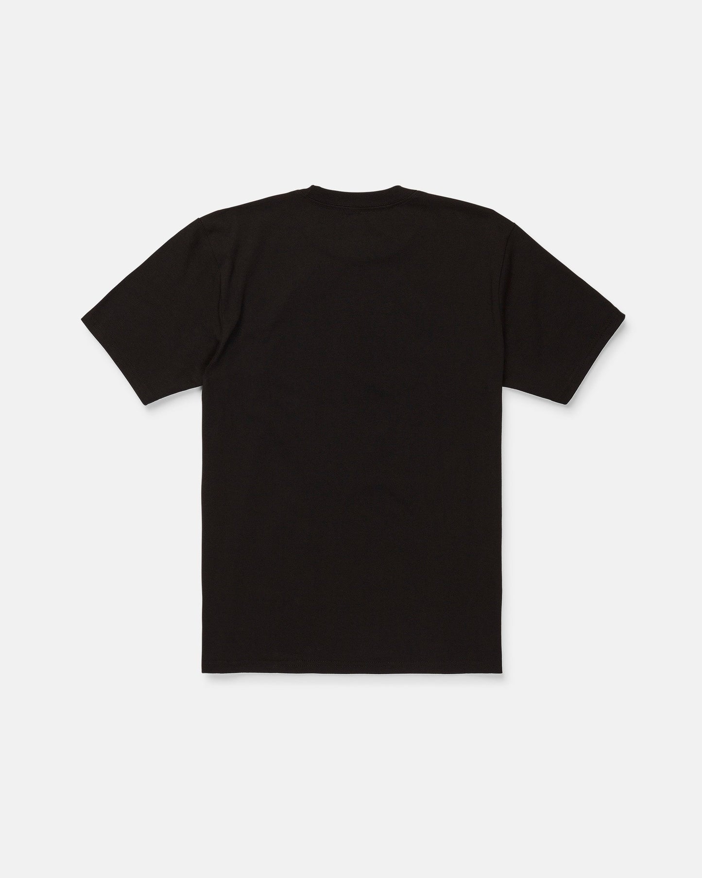 A Volcom Men's Dual Euro Short Sleeve Tee in classic fit, shown from the back and laid flat against a white background.