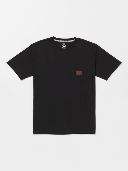 Men's Volcom Workwear Certifico Short Sleeve Tee-Black-Volcom