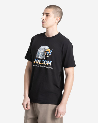 Volcom Men's American Steel Short Sleeve Tee Black