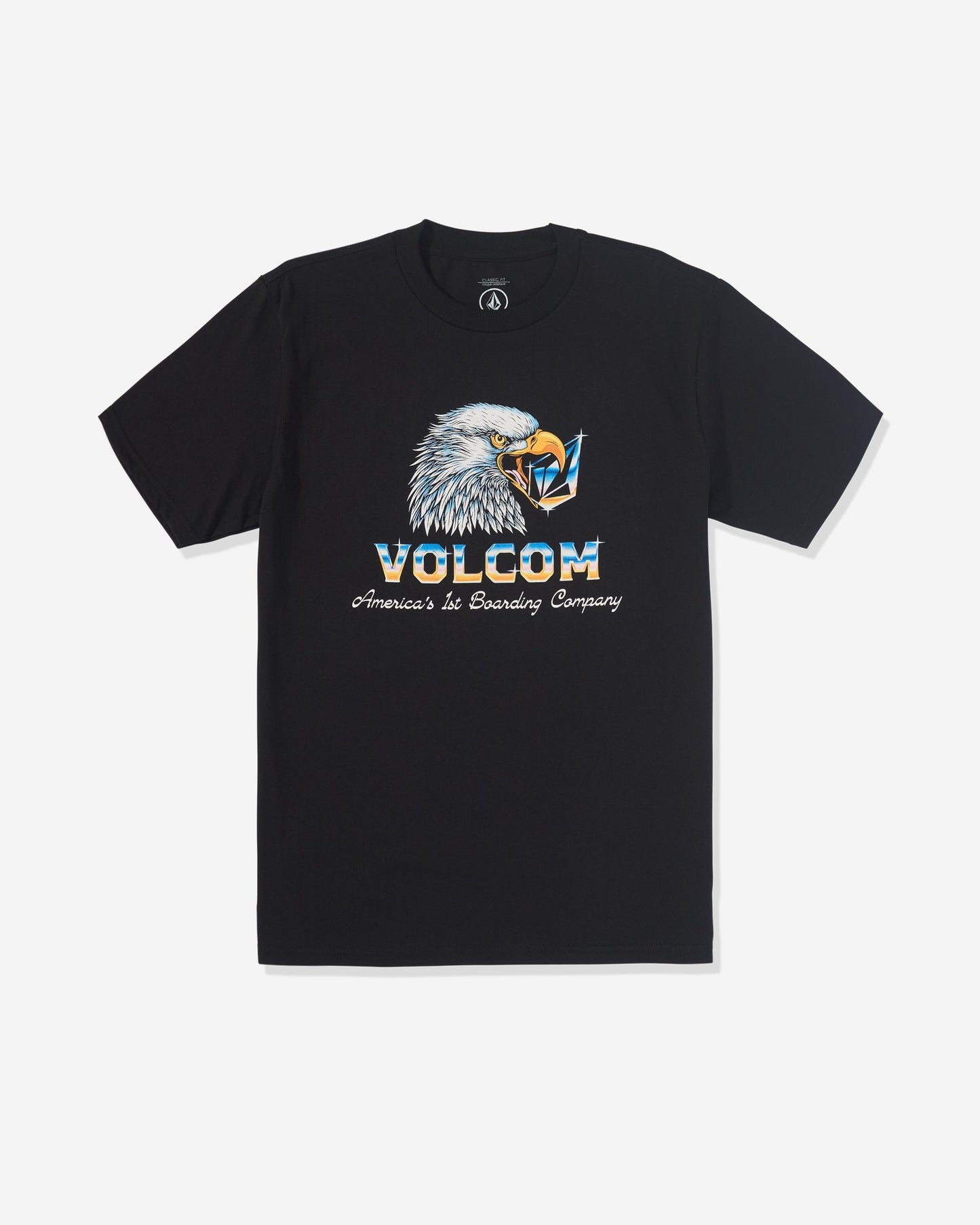 Volcom Men's American Steel Short Sleeve Tee Black