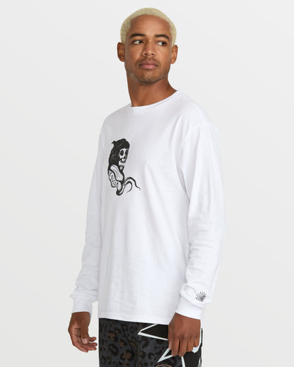Men's Featured Artist Seth Conboy Long Sleeve Tee-White-Volcom