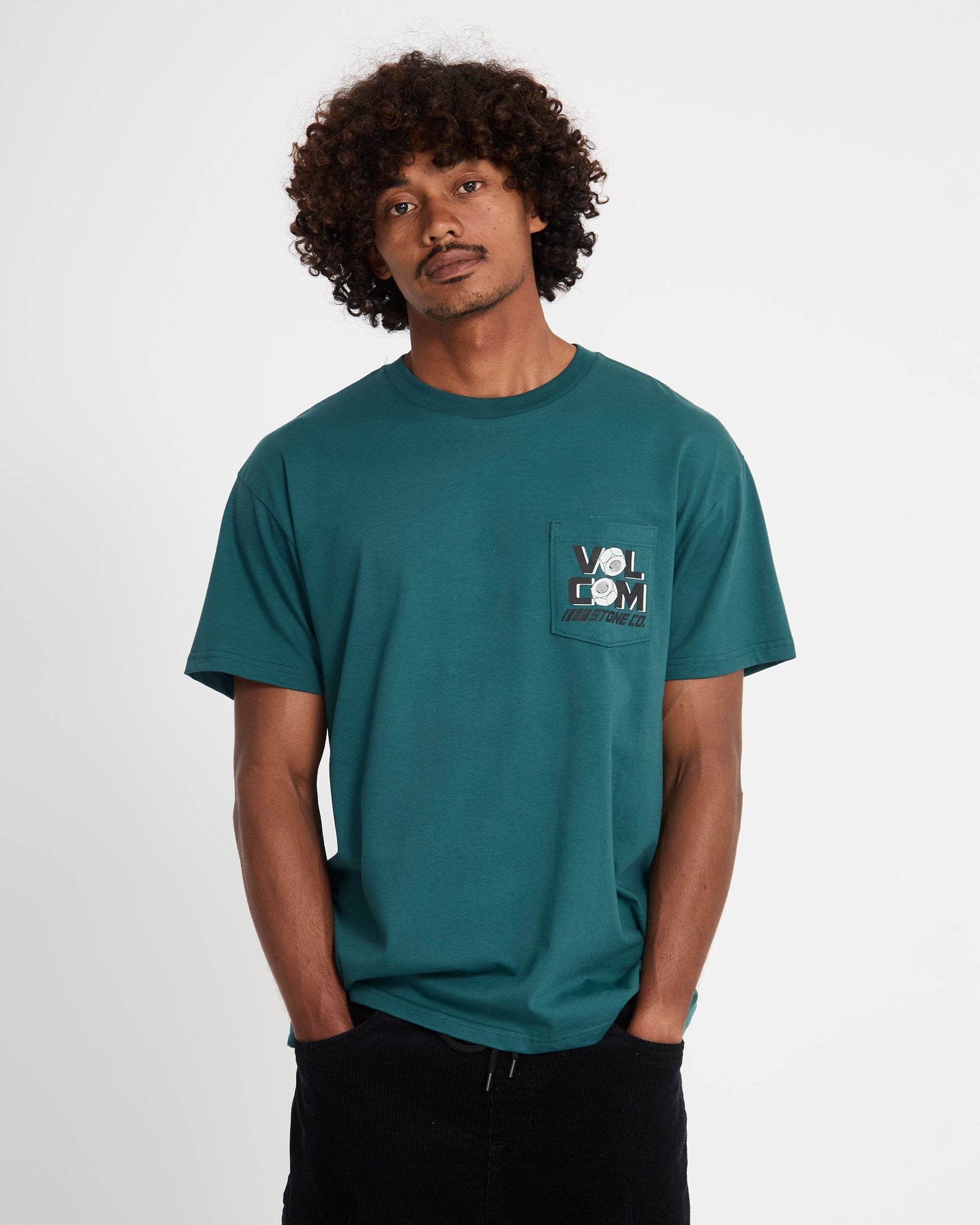 Men's Parted Out Pocket Short Sleeve Tee