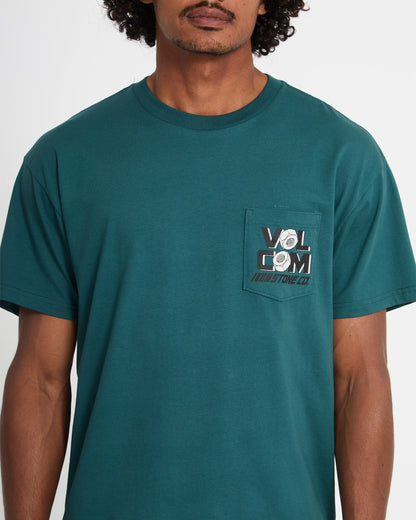 Men's Parted Out Pocket Short Sleeve Tee