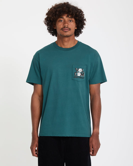Men's Parted Out Pocket Short Sleeve Tee