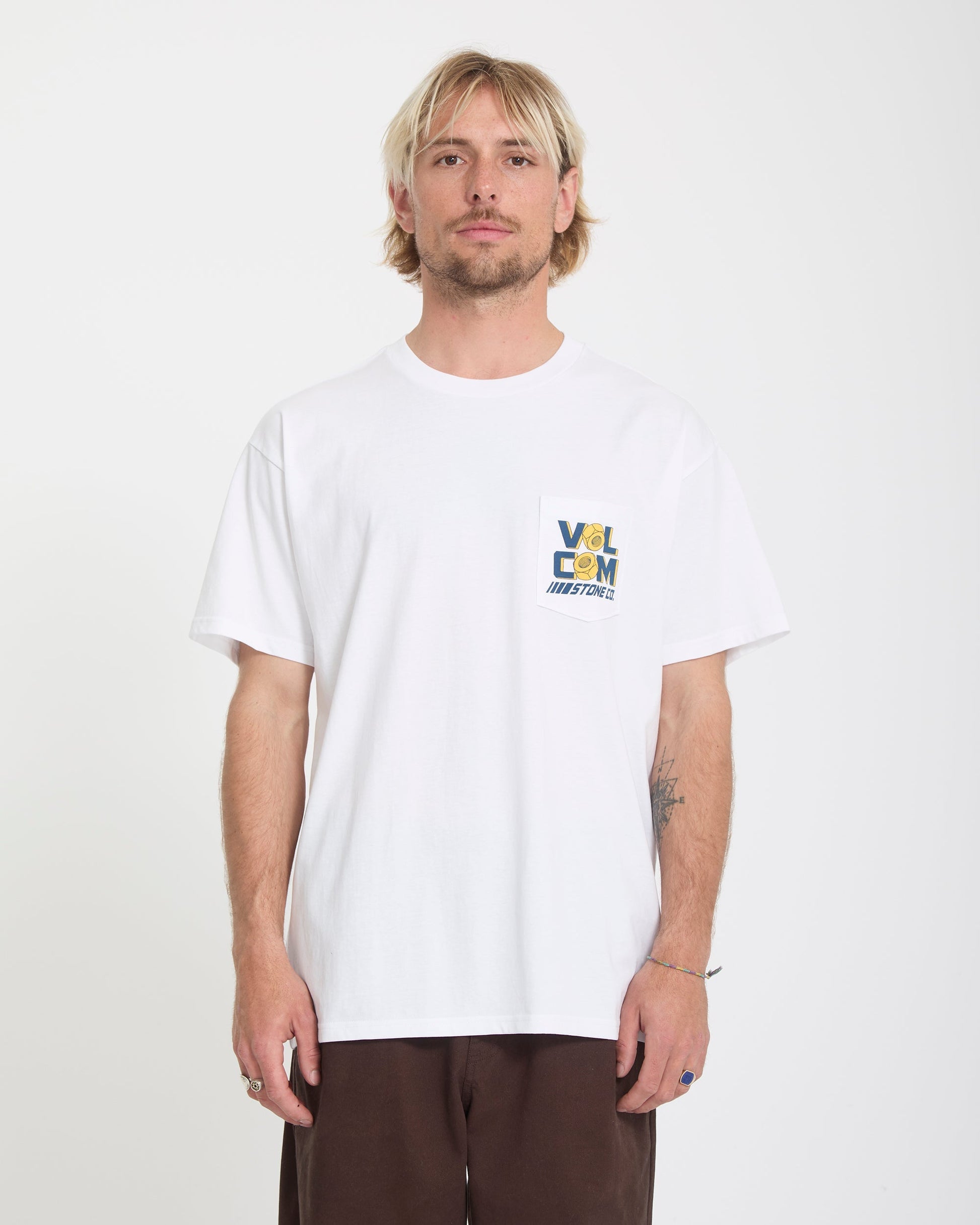 Men's Parted Out Pocket Short Sleeve Tee