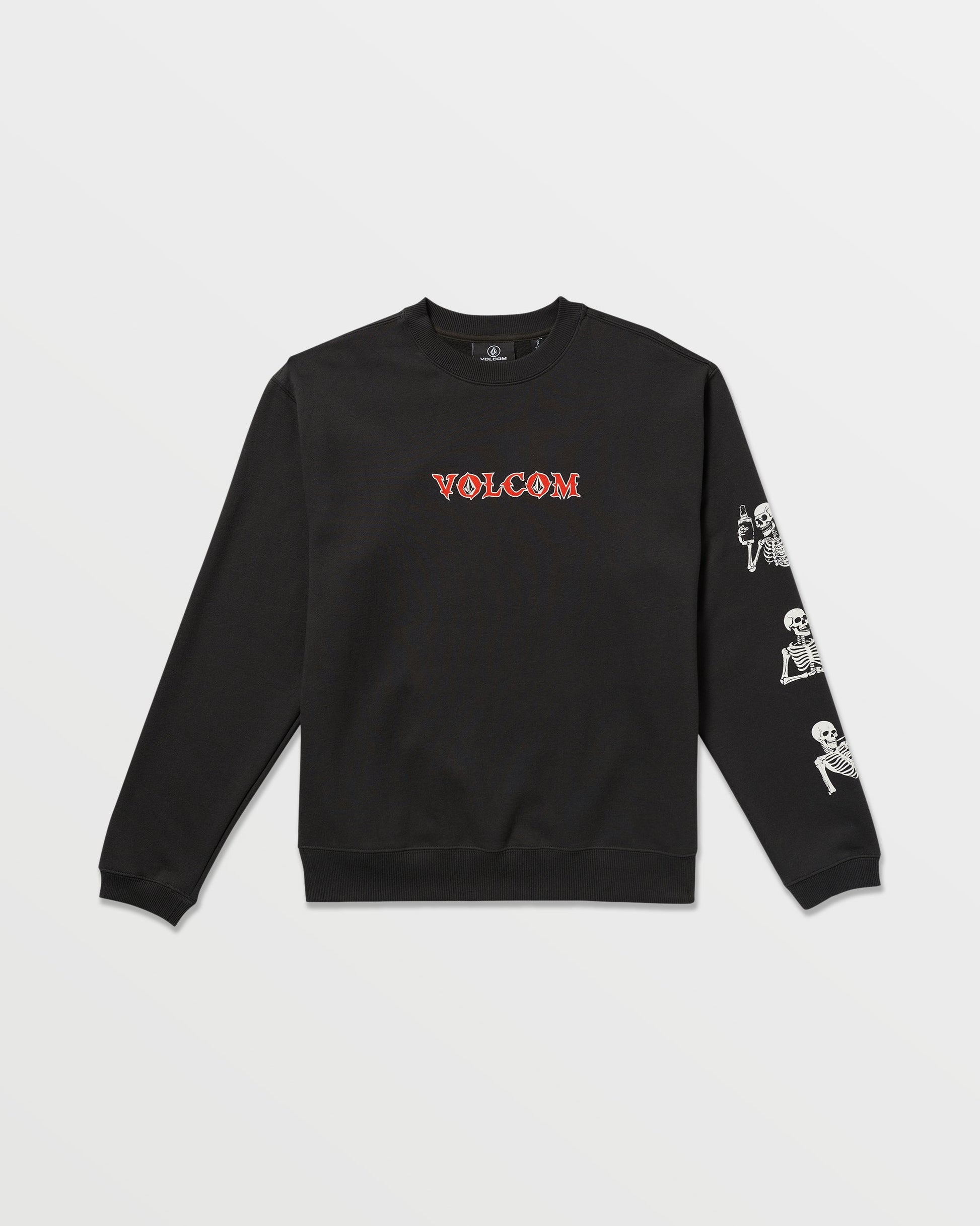 Men's Never Ends Crew Sweatshirt-Stealth-Volcom