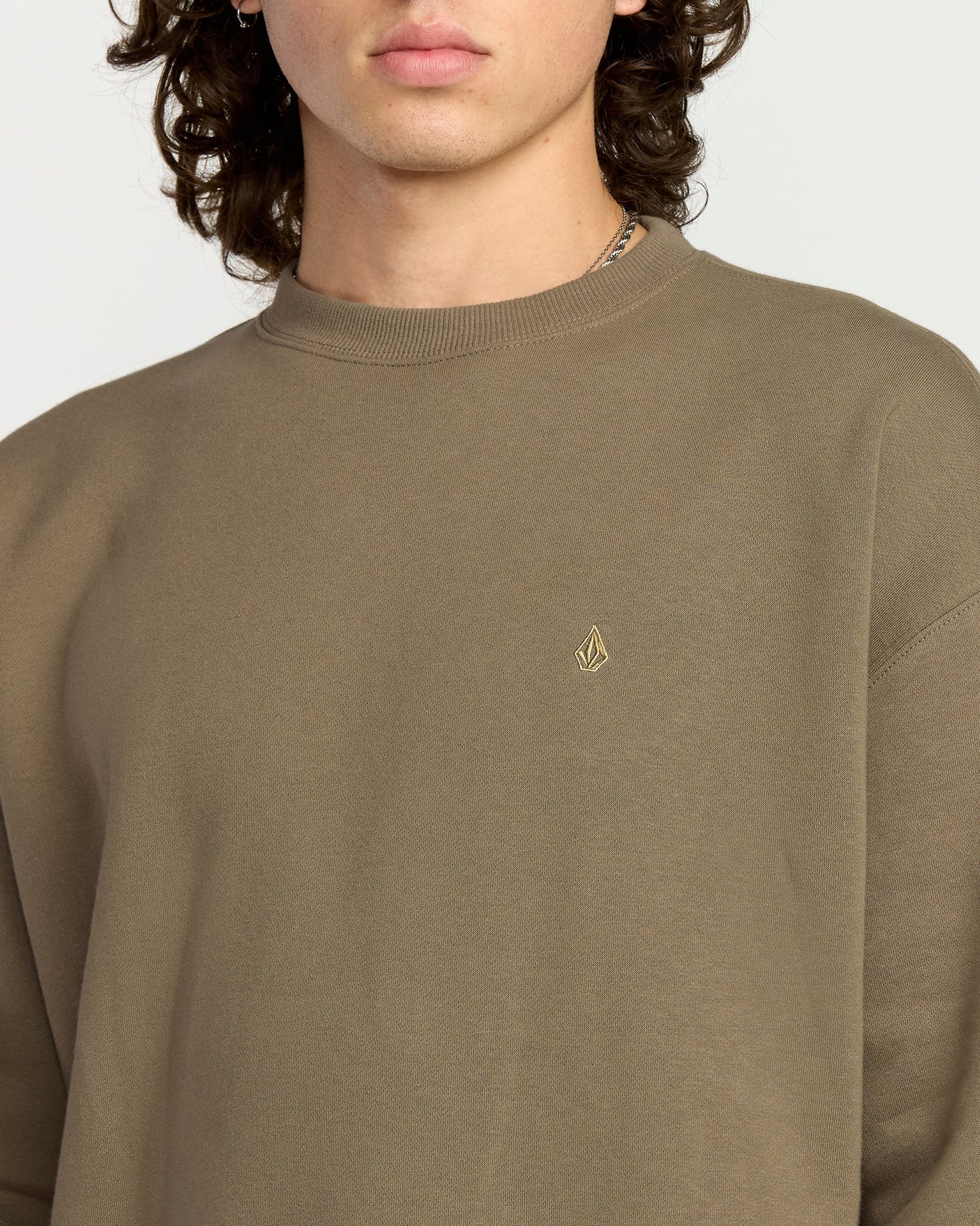 Men's Single Stone Pw Crew-Brindle-Volcom