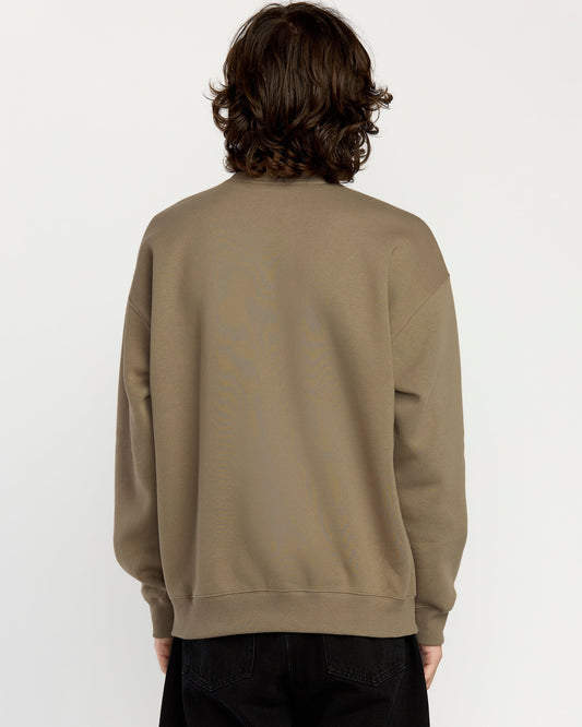 Men's Single Stone Pw Crew-Brindle-Volcom