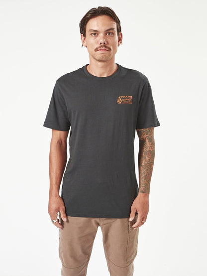 Men's Volcom Workwear Short Sleeve Tee-Black-Volcom
