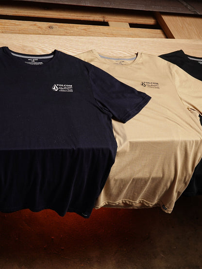 Men's Volcom Workwear Short Sleeve Tee-Navy-Volcom