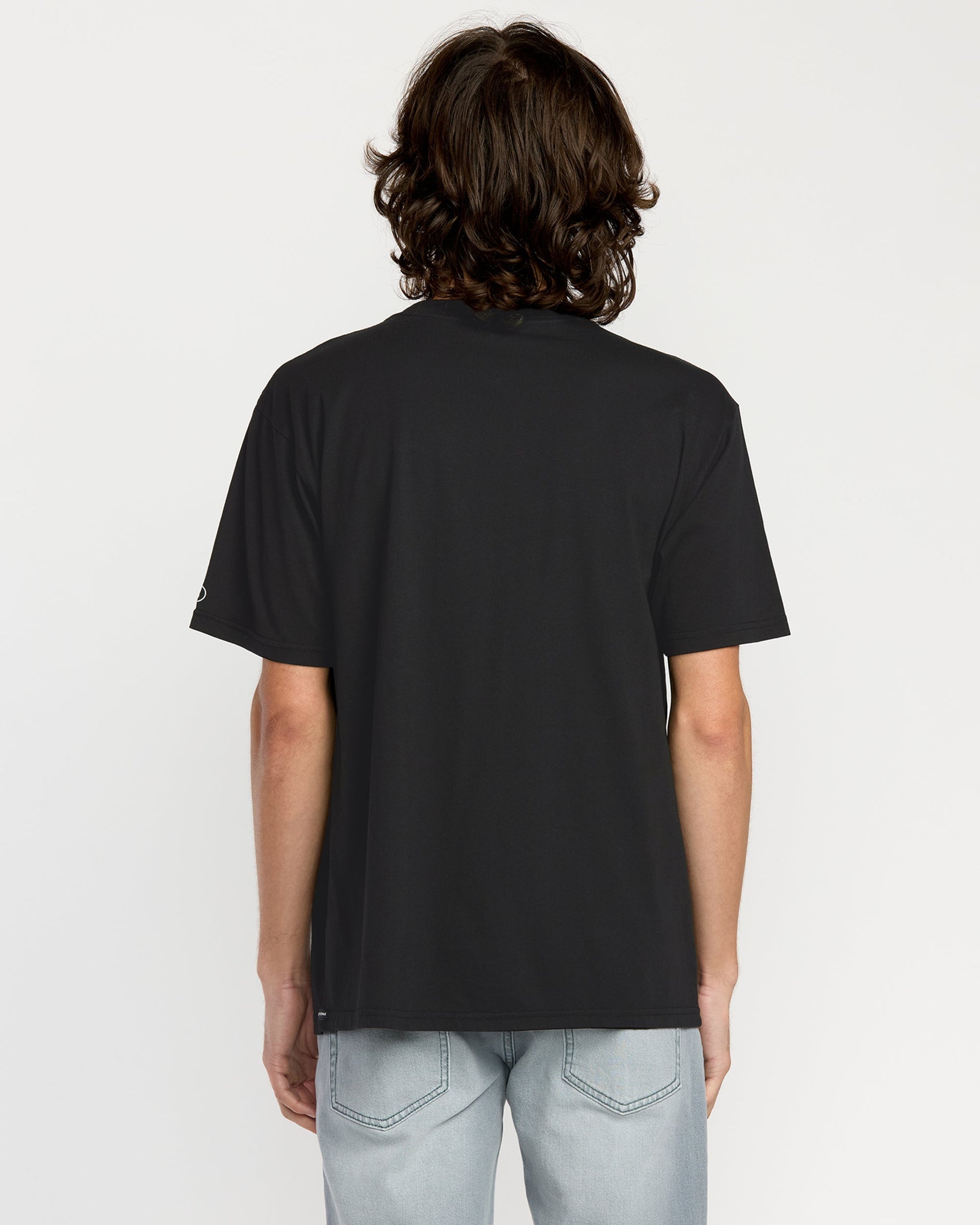 Men's Solid Short Sleeve Pocket Tee-Black-Volcom