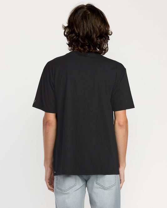 Men's Solid Short Sleeve Pocket Tee-Black-Volcom