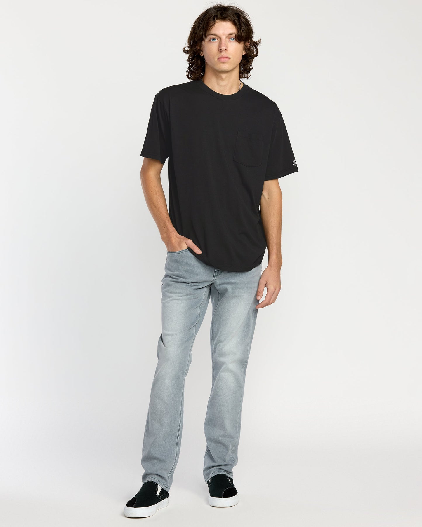Volcom Men's Solid Short Sleeve Pocket Tee