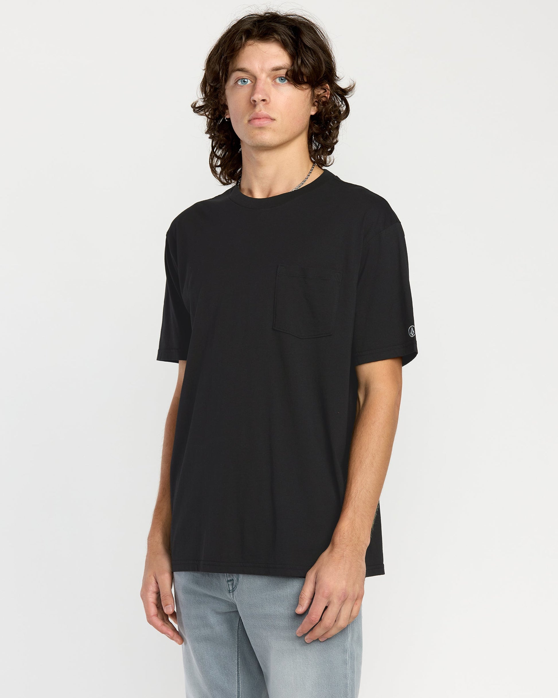 Volcom Men's Solid Short Sleeve Pocket Tee