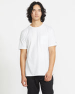 Men's Solid Short Sleeve Pocket Tee-White-Volcom