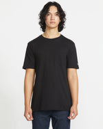 Men's Solid Short Sleeve Shirt Pocket Tee-Black-Volcom