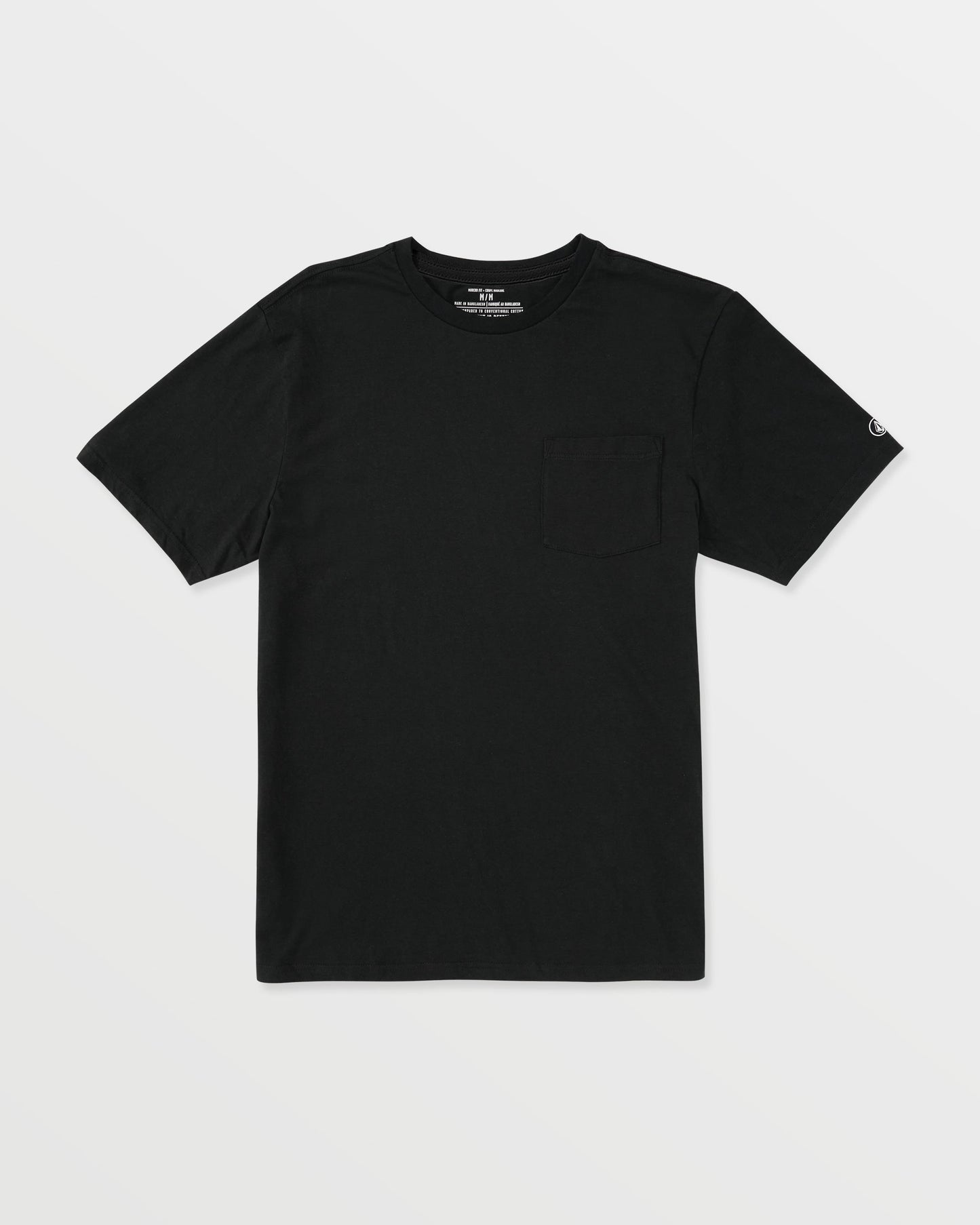 Men's Solid Short Sleeve Shirt Pocket Tee--Volcom