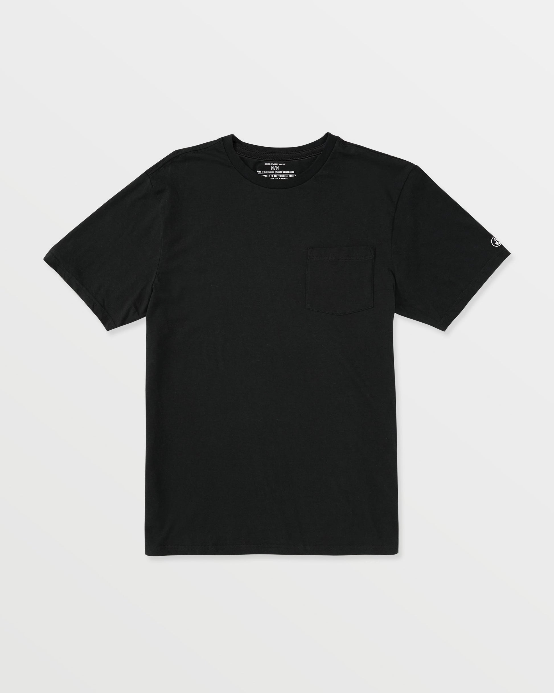 Men's Solid Short Sleeve Shirt Pocket Tee--Volcom