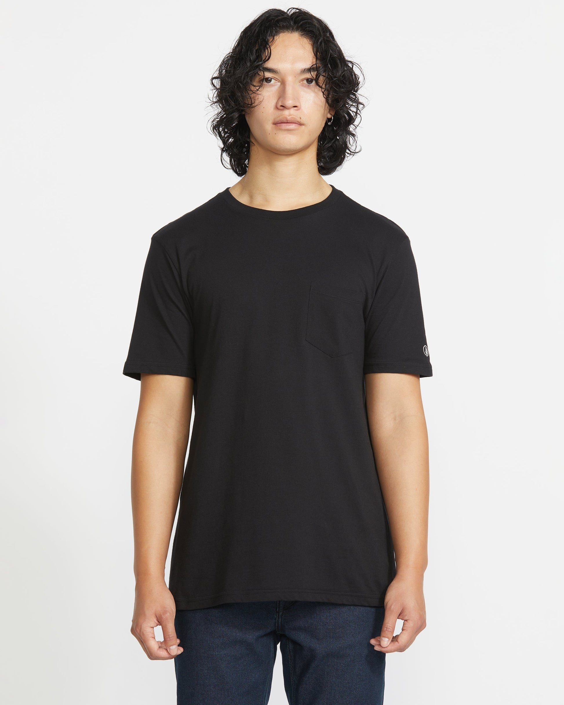 Men's Solid Short Sleeve Tee Pocket Tee