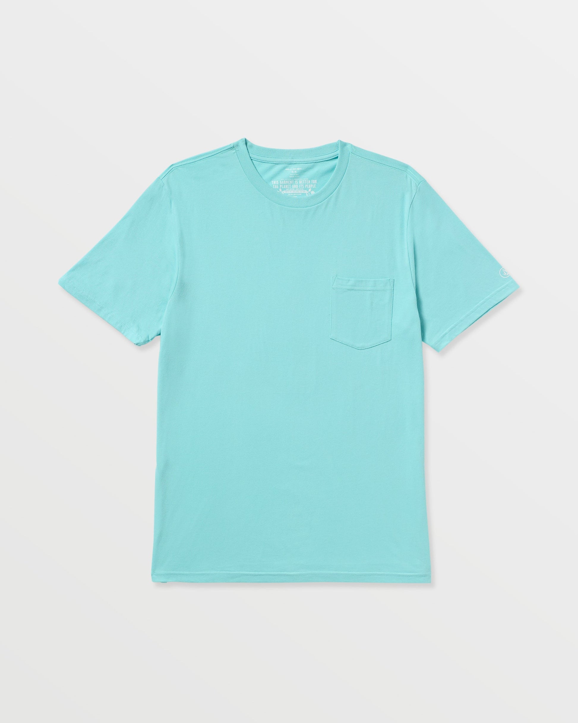 Men's Solid Short Sleeve Shirt Pocket Tee--Volcom
