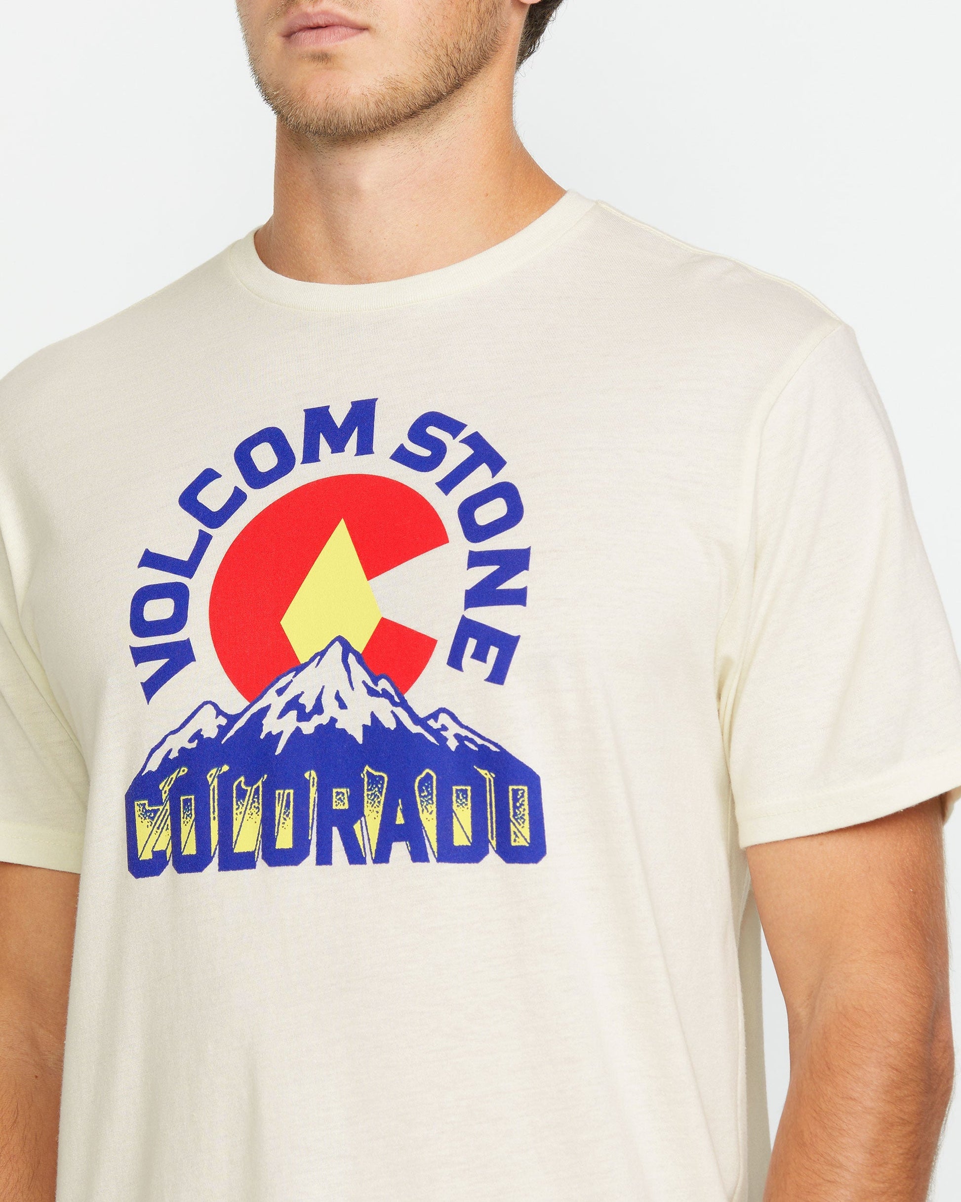 Men's Rockyrado Short Sleeve Tee-Off White Heather-Volcom