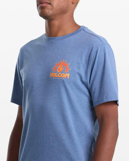 Men's Solstice Short Sleeve Tee-Blueberry-Volcom