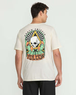 Men's Arched Short Sleeve Tee-Off White Heather-Volcom