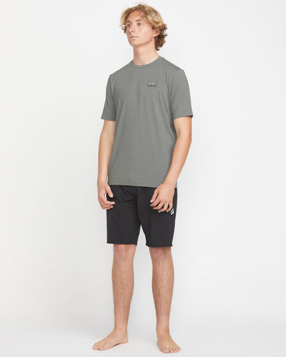 Men's Modstone Loose Short Sleeve Surf Tee-Heather Grey-Volcom