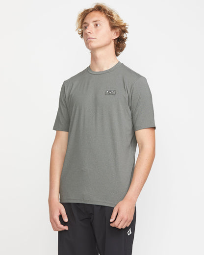 Men's Modstone Loose Short Sleeve Surf Tee-Heather Grey-Volcom