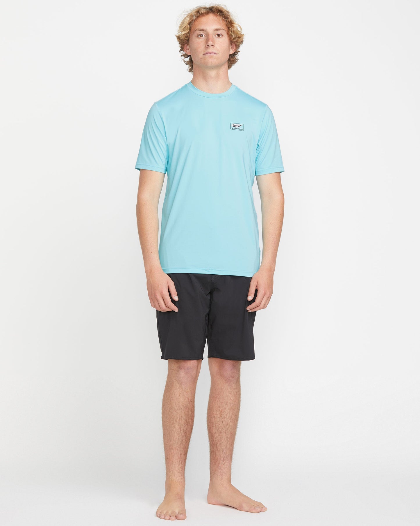 Men's Modstone Loose Short Sleeve Surf Tee-Resin Blue-Volcom