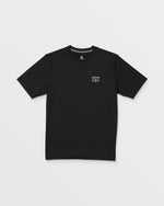 Men's Loose Short Sleeve Surf Tee-Black-Volcom
