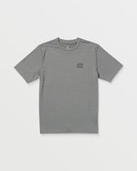 Men's Loose Short Sleeve Surf Tee-Heather Grey-Volcom