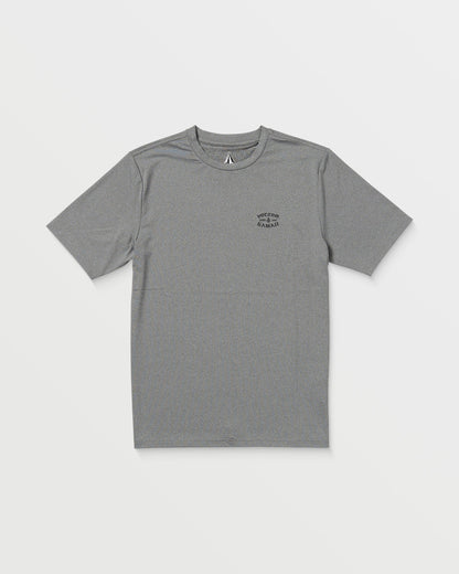 Men's Loose Short Sleeve Surf Tee-Heather Grey-Volcom