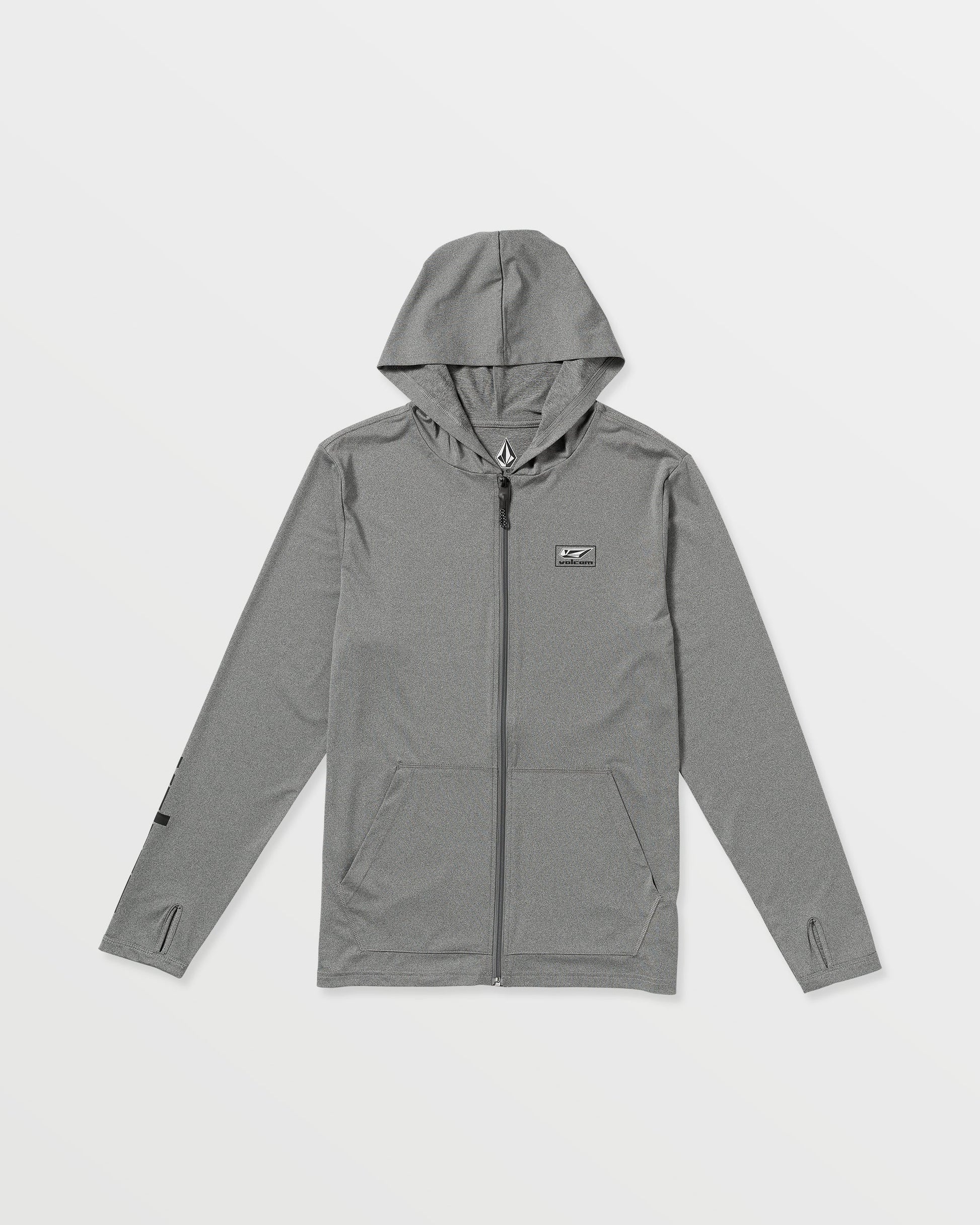Men's Modstone Loose Zip Hood-Heather Grey-Volcom