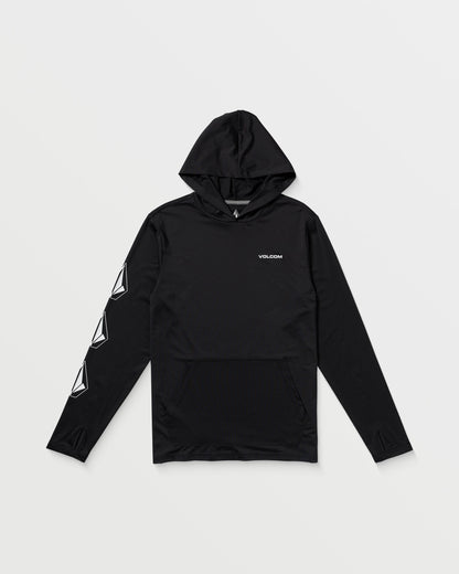 Men's Largee Iconic Hood Long Sleeve Rashguard--Volcom