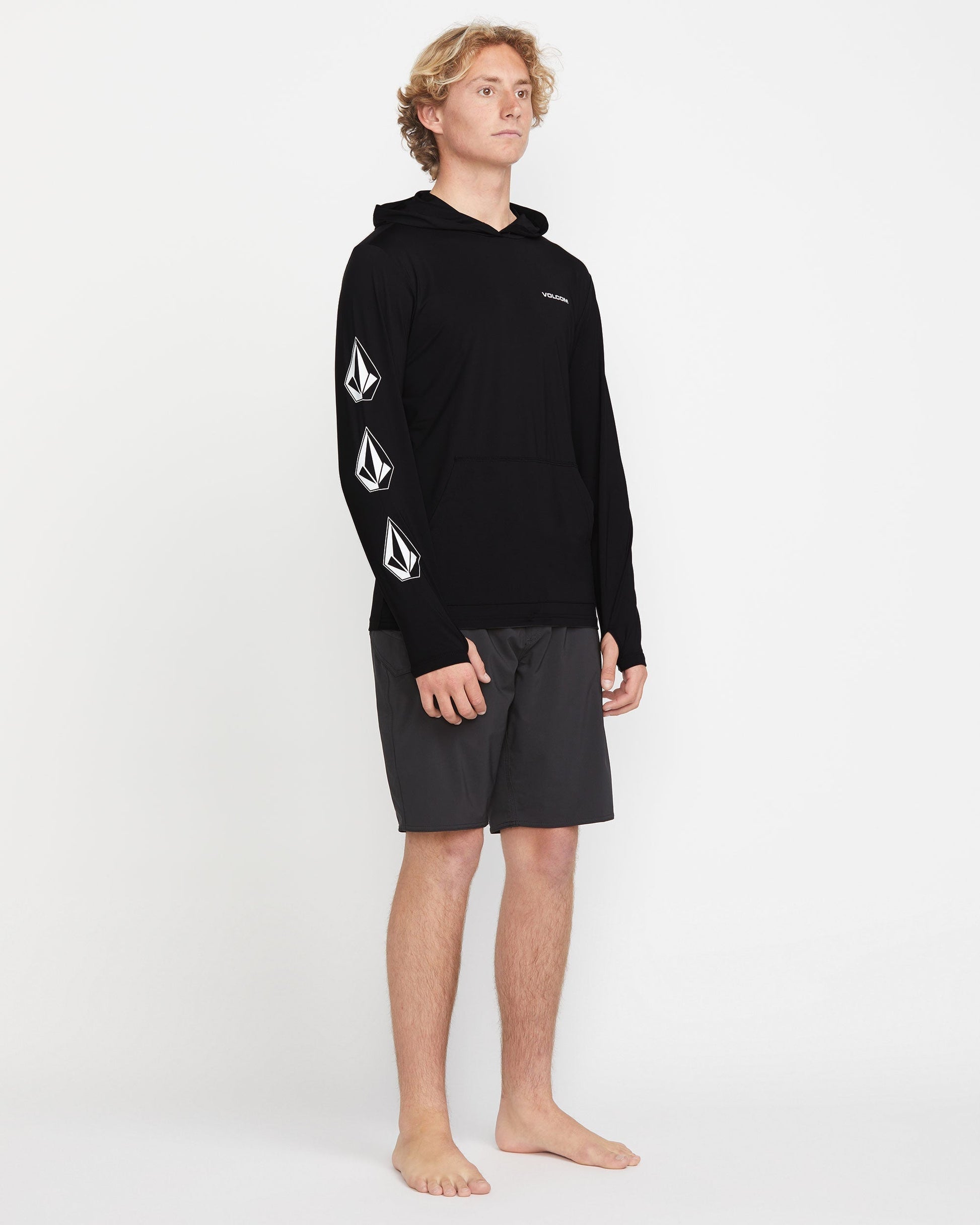 Men's Largee Iconic Hood Long Sleeve Rashguard
