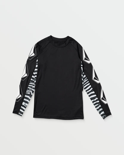 Men's Surf Vitals J Robinson Tght Long Sleeve Rashguard-Black-Volcom