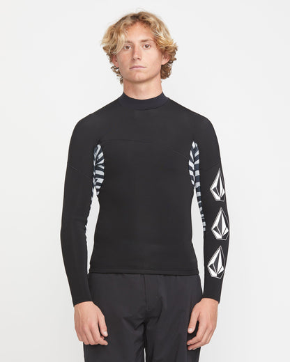 Men's 1.5MM Deadly Stone Pull Over Jacket-Black-Volcom