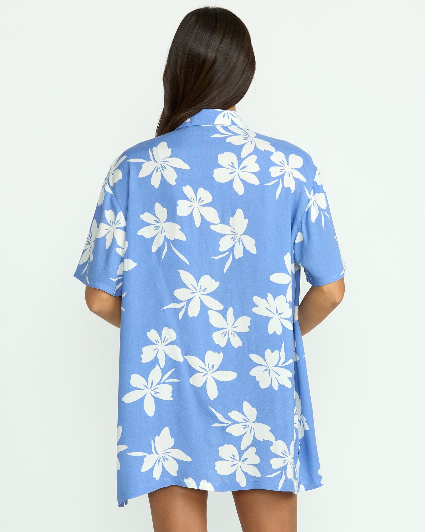 Women's Coco Ho Short Sleeve Cover Up-Deep Water-Volcom
