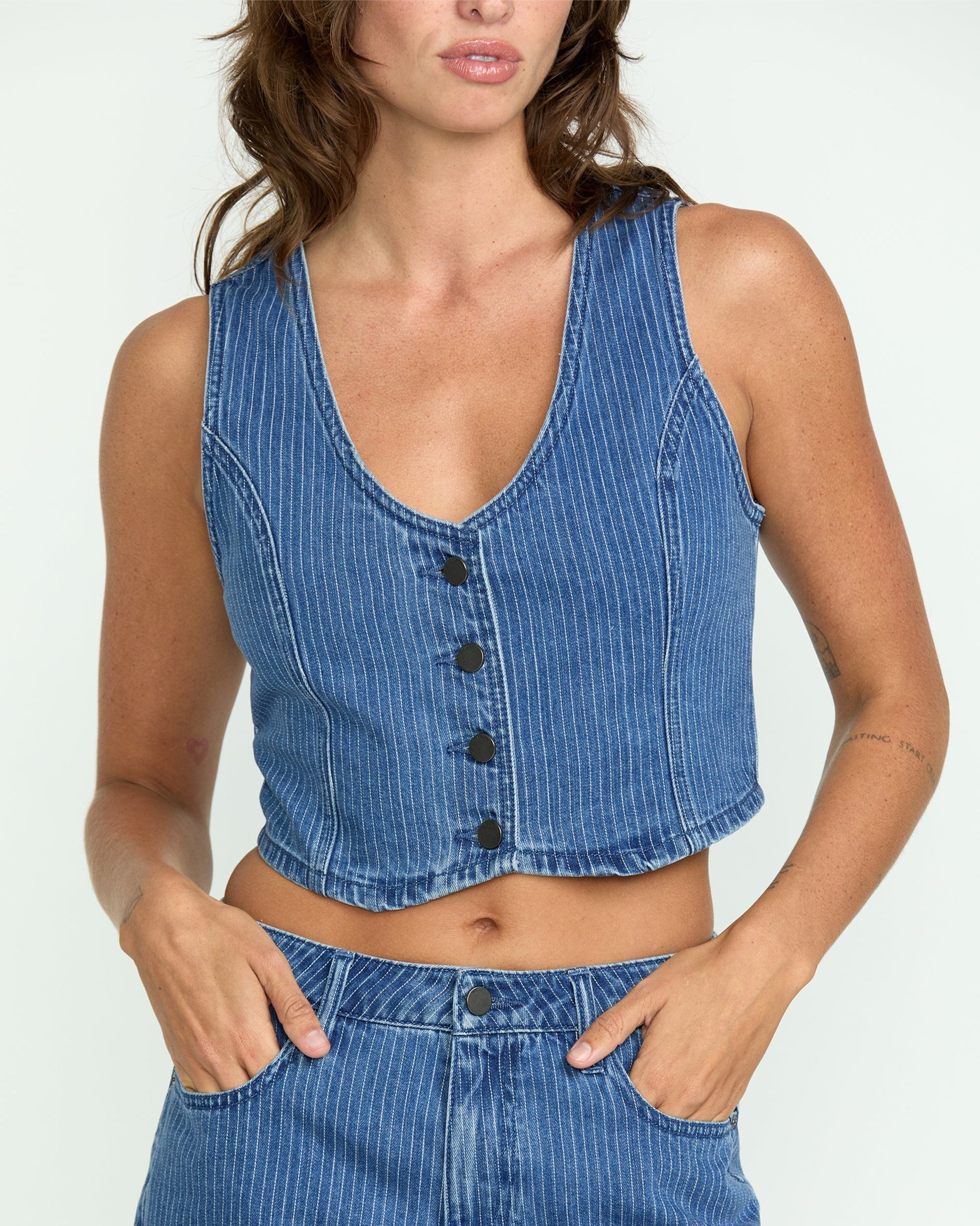 Women's Stoned Boyfriend Vest